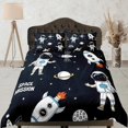 thumbnail image 1 of Misión espacial astronauta juego de funda nórdica para niños, galaxy bedding set full,, 1 of 4