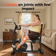 YOSUDA PRO Recumbent Exercise,350 lbs Capacity,16-Level Magnetic Resistance, Smart Workout APP, Adjustable Seat and Pulse Sensor.