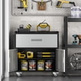 thumbnail image 6 of Metal Garage Cabinets with Rolling Tool Cart Boxes - Heavy-Duty Mobile Storage with Lockable Wheels, Multi-Layer Shelves & Drawers for Garage, 6 of 10