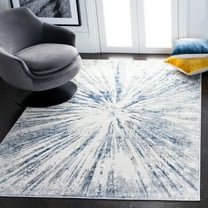 SAFAVIEH Amelia Caelie Abstract Area Rug, Gray/Blue, 5'5" x 7'7"
