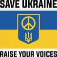 thumbnail image 3 of CafePress - Save Ukraine Raise Your Voices Ringer T - 100% Cotton Ringed T-Shirt, 3 of 4