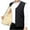 Black, variant on fatyb Quilted Vest for Men Big and Tall Fleece Lined Outerwear Casual Sleeveless V Neck Warm Mens Jacket