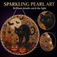 thumbnail image 4 of Halloween Pearl Art Kits for Adults Pearl Diamond Art Diy Kits Halloween Decorations DIY Pearl Painting Kit for Adults & Beginners(Black cat), 4 of 8