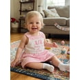 thumbnail image 3 of BemeyourBBs Half Way to One Baby Girl 1/2 Half Birthday Outfit Summer Dress Sleeveless Square Neck Bow Embroidery A-Line Dress Toddler Baby Girls Plaid Gingham Dress, 3 of 8