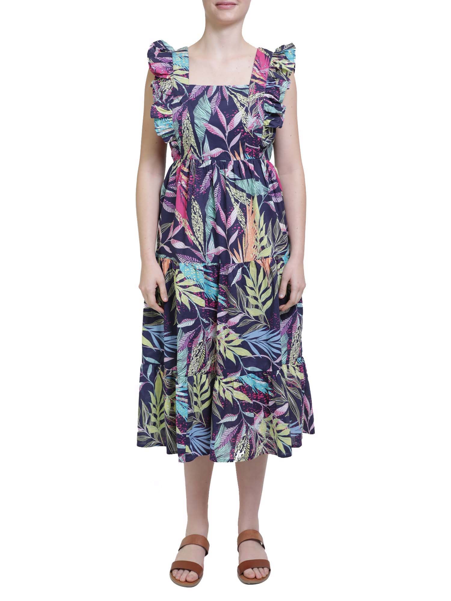 beachlunchlounge by beachlunchlounge Casual Maxi Dress, Women's Dress, Sizes XS-XXL, Blue Floral