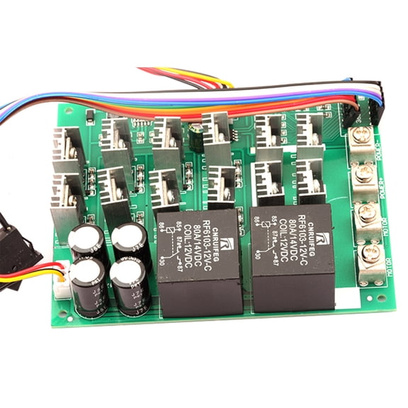 1pcs  DC 10-55V 12V 24V 36V 48V 55V 100A Motor Speed Controller PWM HHO RC Reverse Control Switch with Display