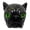 Green, variant on Artistic Pugs Dog Head Figurine Resins Decoration for Pet Lover and Collectors 11Cm