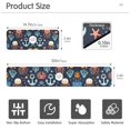 thumbnail image 3 of Yayeee Faucet Mat for Kitchen Sink 14.7" Diatomite Long Splash Guard Pad, Red Jellyfish, 2 Pack, 3 of 7