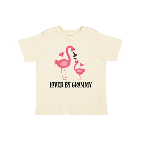 

Inktastic Grammy Loves Me Flamingo Grandchild Gift Toddler Toddler Girl T-Shirt