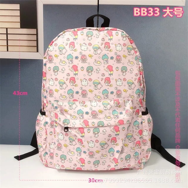 Sanrio-mochila de Anime My Melody Kuromi Cinnamoroll para estudiantes, morral ligero para padres e hijos, mochilas de lona para niños, juguetes Kawaii