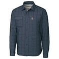 thumbnail image 2 of Men's Cutter & Buck  Anthracite Auburn Tigers  Rainier PrimaLoft Eco Insulated Quilted Button-Up Shacket, 2 of 3