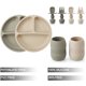 thumbnail image 2 of Set de alimentación para bebé PandaEar: platos, vasos, tenedores y cucharas de silicona, 2 of 7