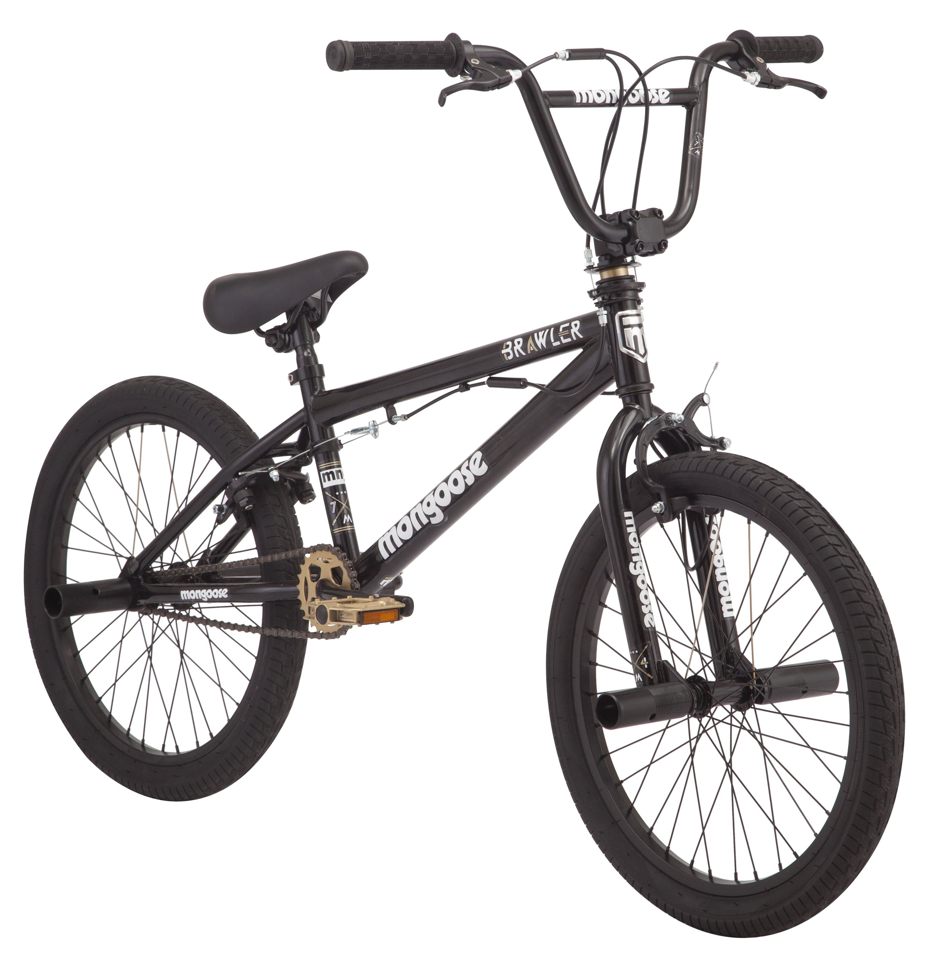 Mongoose BRAWLER Boys' Freestyle BMX Bike, 20" wheels, Black - image 3 of 7