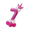 thumbnail image 5 of yuksok 5X All Numbers Crown Balloons Column Set Happy Birthday Arch Garland Number 7, 5 of 5