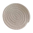 thumbnail image 1 of Handwoven Cotton Coaster Heat-Resistant Kitchen Mats Table Protection Natural Cotton Hot Plate Mats for Cooking Baking Kitchen Counter Table, 1 of 8