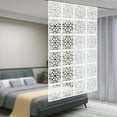 thumbnail image 6 of 24 Pcs Modern Hanging Room Divider White Decorative Wall Screen Panels Hollow Out Design Screen Panels, 6 of 20