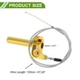 thumbnail image 4 of Agarre de Acelerador de 22mm Unique Bargains con 1 Cable de Acelerador Blanco de 120cm, Acelerador de Motocicleta de Aleación de Aluminio CNC para Manillar de 7/8" 22mm Tono Dorado, 4 of 6