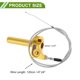 thumbnail image 4 of Agarre de Acelerador de 22mm Unique Bargains con 1 Cable de Acelerador Blanco de 120cm, Acelerador de Motocicleta de Aleación de Aluminio CNC para Manillar de 7/8" 22mm Tono Dorado, 4 of 6