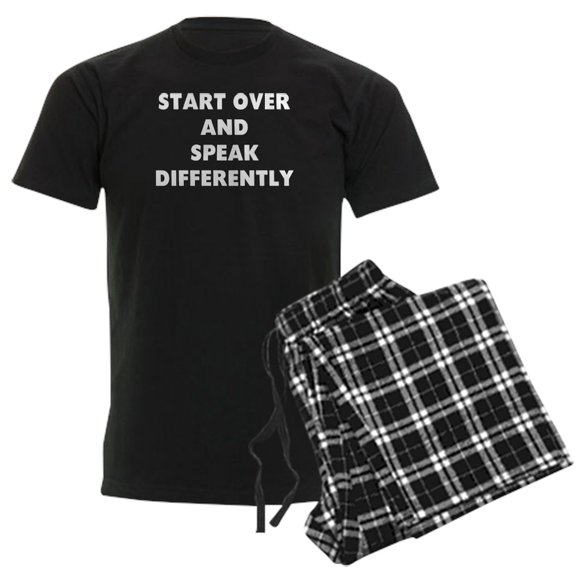 CafePress - RON SWANSON QUOTE Pajamas - Men's Dark Loose Fit Cotton Pajama Set