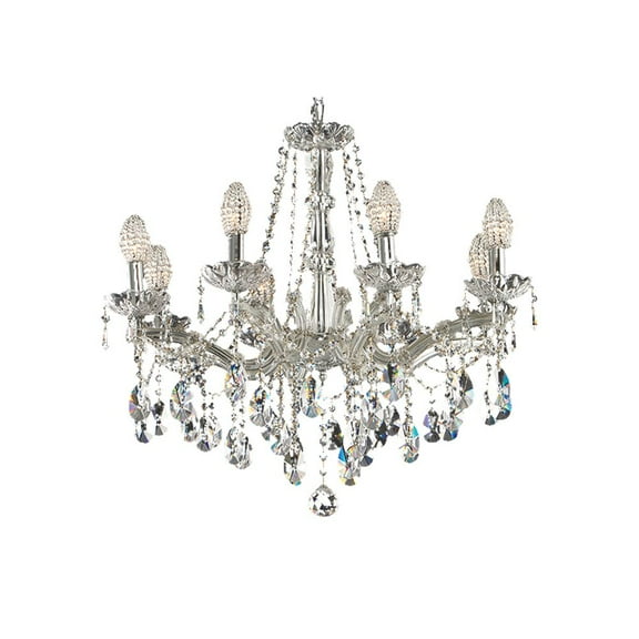 Dale Tiffany Strasbourg Chandelier Polished Chrome in finish