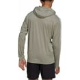 thumbnail image 2 of adidas Mens Lightweight Pullover Hoodie T-Shirt X-Large, Heather Olive/White, 2 of 3