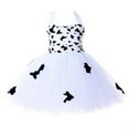 thumbnail image 6 of Byoo Girls' Halter Dress Animal Printed A-Line Tulle Performance Midi Dresses Fairy-Like Cute Carnivals Tutu Dress for Kids White, 6 of 8