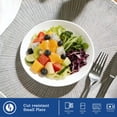 thumbnail image 3 of Dayedo 6-piece ceramic plate set, suitable for holding cakes and salads, white 8-inch appetizer plate, 3 of 8