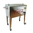 thumbnail image 3 of Leigh Country CP 98104 Coca-Cola 60 Qt. Metal Outdoor Patio Cooler - Silver, 3 of 4