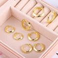 thumbnail image 5 of Alexcraft 14K Gold Plated Silver Hoop Earrings for Women 4 Pairs Huggie Cartilage Earring Set Multiple Piercings Earrings Sets for Women Trendy, 5 of 7