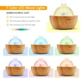 thumbnail image 3 of DAROMA Glass Essential Oil Diffuser, 200ml Real Wood Base, The 2022 Upgrade. Ultrasonic Aromatherapy Scent Air Nebulizing Room Humidifier Home Office Gift, 3 of 8