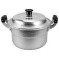 thumbnail image 1 of Olla de aluminio para sopa, olla pequeña de aluminio, olla multifunción para fideos ramen, olla de vapor, 1 of 7