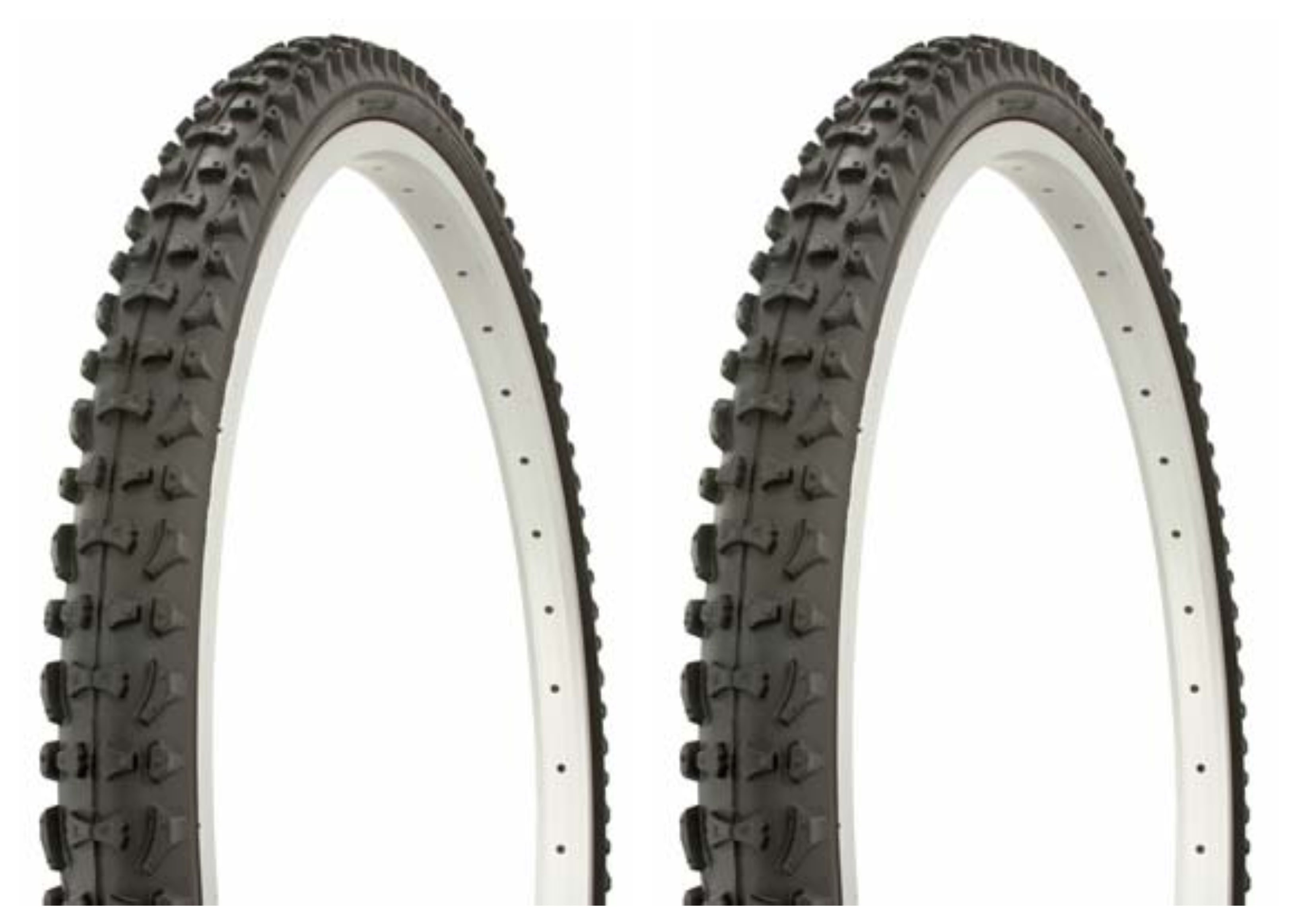 Tire set. 2 Tires. Two Tires Duro 26" x 1.90" Black/Black Side Wall HF
