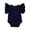 Navy, variant on Baby Bodysuit Short Sleeve Newborn Infant Baby Boys Girls Bodysuit Shoulder Bodysuits Soft Gift Size 12 18 Months,(Navy 12-18 Months)