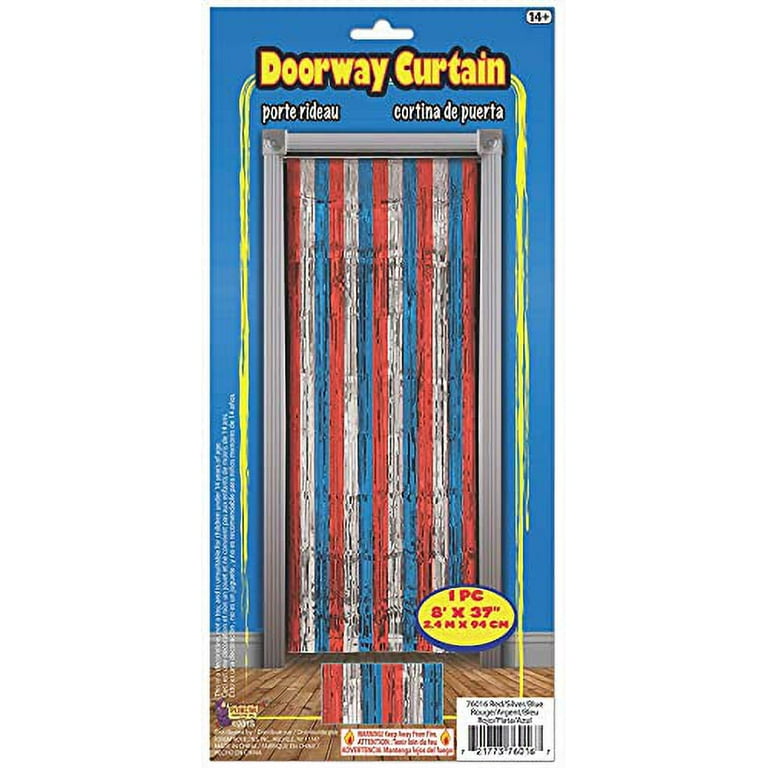Doorway Curtain Rd Sil Blu Tinsel 240x94cm Party Goods Unisex Doorway Curtain Rd Sil Blu Tinsel 240x94cm Party Goods Unisex