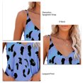 thumbnail image 5 of Top con tirantes finos para mujer, Top con tirantes finos para mujer Top sin mangas para mujer Top sin mangas con estampado de leopardo Artesanía excepcional, 5 of 5