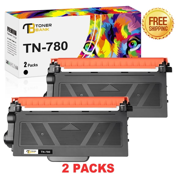 Toner Bank 2-Pack Compatible Toner Cartridge Replacement for Brother TN-780 Used with HL-6180DW 6180DWT, MFC-8950DW 8950DWT, DCP-825 Printer Ink Black