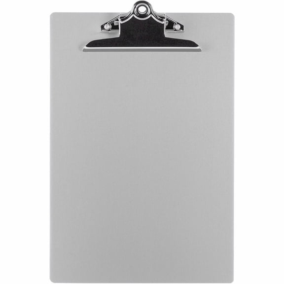Business Source, BSN86259, Aluminum Clipboard, 1 Each, Silver
