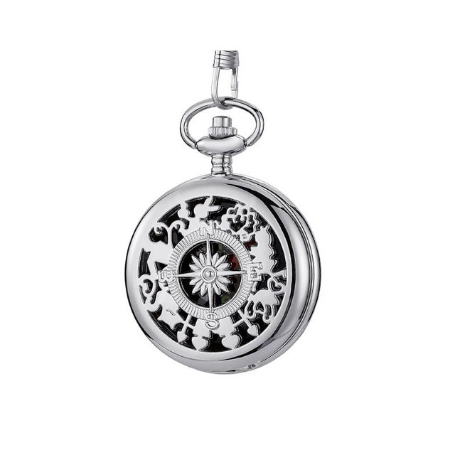 Reloj de bolsillo con brújula, equipo de aventura para montañismo al aire libre, reloj de bolsillo con brújula plegable