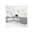 thumbnail image 1 of Bush Furniture Key West L Shaped Desk with 2 Drawer Mobile File Cabinet, 60W, Cape Cod Gray, 1 of 8