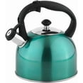 thumbnail image 1 of walmart Basics Bouilloire en Acier Inoxydable, 2.4-Quart, Turquoise, 1 of 4