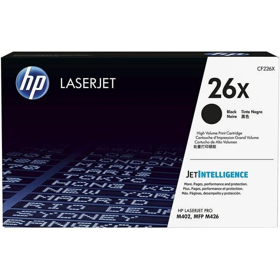 HP 26X (CF226X) Toner Cartridge, Black