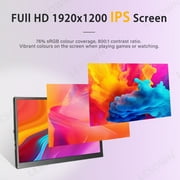 LESOWN Portable Monitor 8.9 inch Laptop Additional Touchscreen USB-C HDMI 1920x1200 IPS LCD Second Screen for Smartphone PC Laptop
