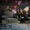 thumbnail image 2 of Pemberly Row 20" Modern Velvet and Stainless Steel Chair in Gray/Silver, 2 of 6
