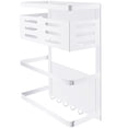 thumbnail image 1 of Estante De Refrigerador Multifuncional Blanco, Estante De Pared Lateral Para Lavadora De Horno Microondas Magnético De Hierro Forjado, Estante Grande Para Refrigerador Yuarrent HA027024-02, 1 of 7