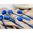 thumbnail image 4 of DOLITY Teaspoon Set of 8 Teaspoons Coffee Tea Spoon Sugar Spoon Stainless Blue, 4 of 9
