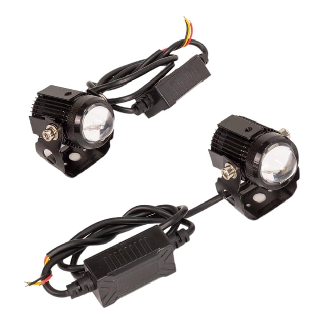 Faros Auxiliares Kinlley Motocicleta Laser Luz Blanca Amarilla Negro