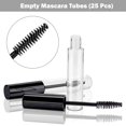 thumbnail image 2 of 25 Pieces 10 ml Empty Mascara Tubes Wand Empty Eyelash Bottle Clear Refillable Mascara Container with 4 Pieces Funnels Transfer Pipettes for Castor Oil and DIY Cosmetics(), 2 of 5