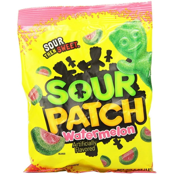 12 Packs : Sour Patch Watermelon, 5-Ozs - Walmart.com ...