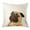Dazed Pug Puppy Dog, variant on WIRESTER 18x18 inch Square Decorative Throw Sofa Pillow Cases, Black Tan German Shepherd Dog