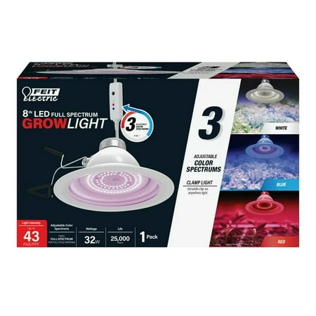 

LED 32W 8 Adjustable Full Spectrum Clamp Grow Light